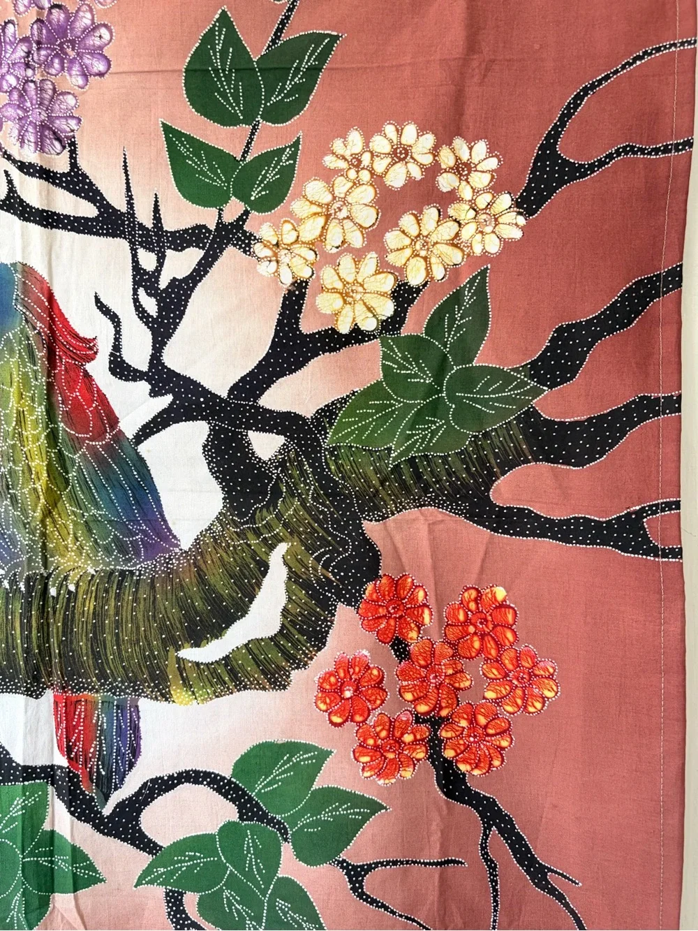 Wall Art Batik Painting Cloth Wall Tapestry NEW